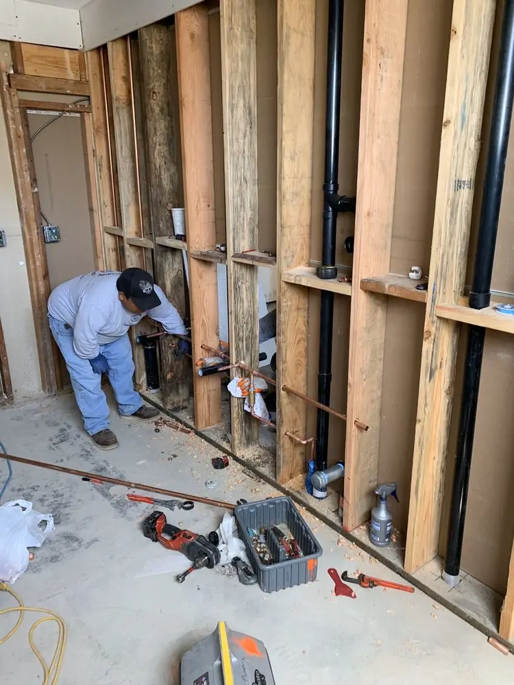 Commercial rough-in plumbing for Trenchless Sewer Repair in Brownsville